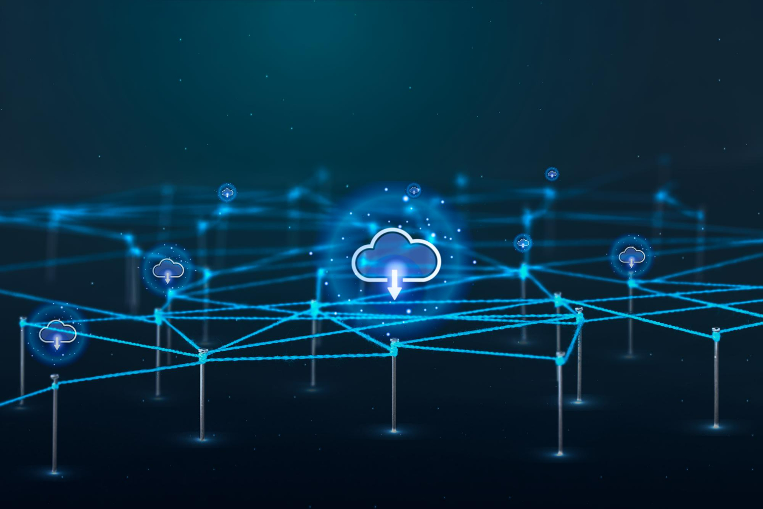 Graphical image showing the working of AWS